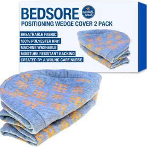 Bedsore Rescue Fitted Cover for Positioning Wedge Cushion - 2-Pack